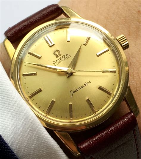 omega seamaster dress|omega seamaster gold vintage price.